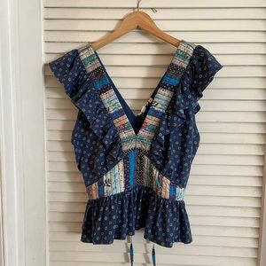 Anthropologie Ruffle Top